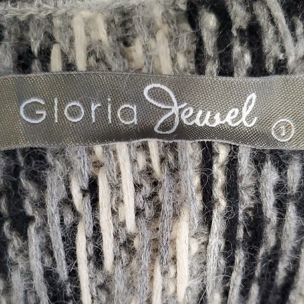 Gloria Jewel  Cozy Black Grey White Women's Waterfall Drape  Cardigan Sweater - Picture 11 of 15